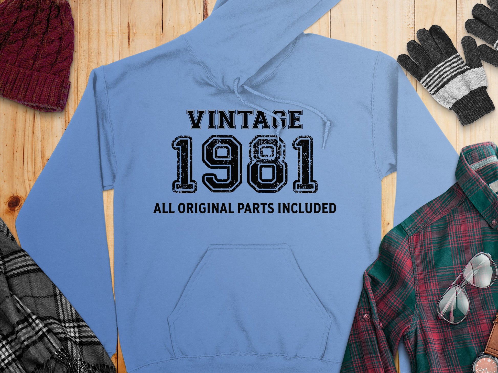 Vintage 1981 All Original Parts Included Hoodie