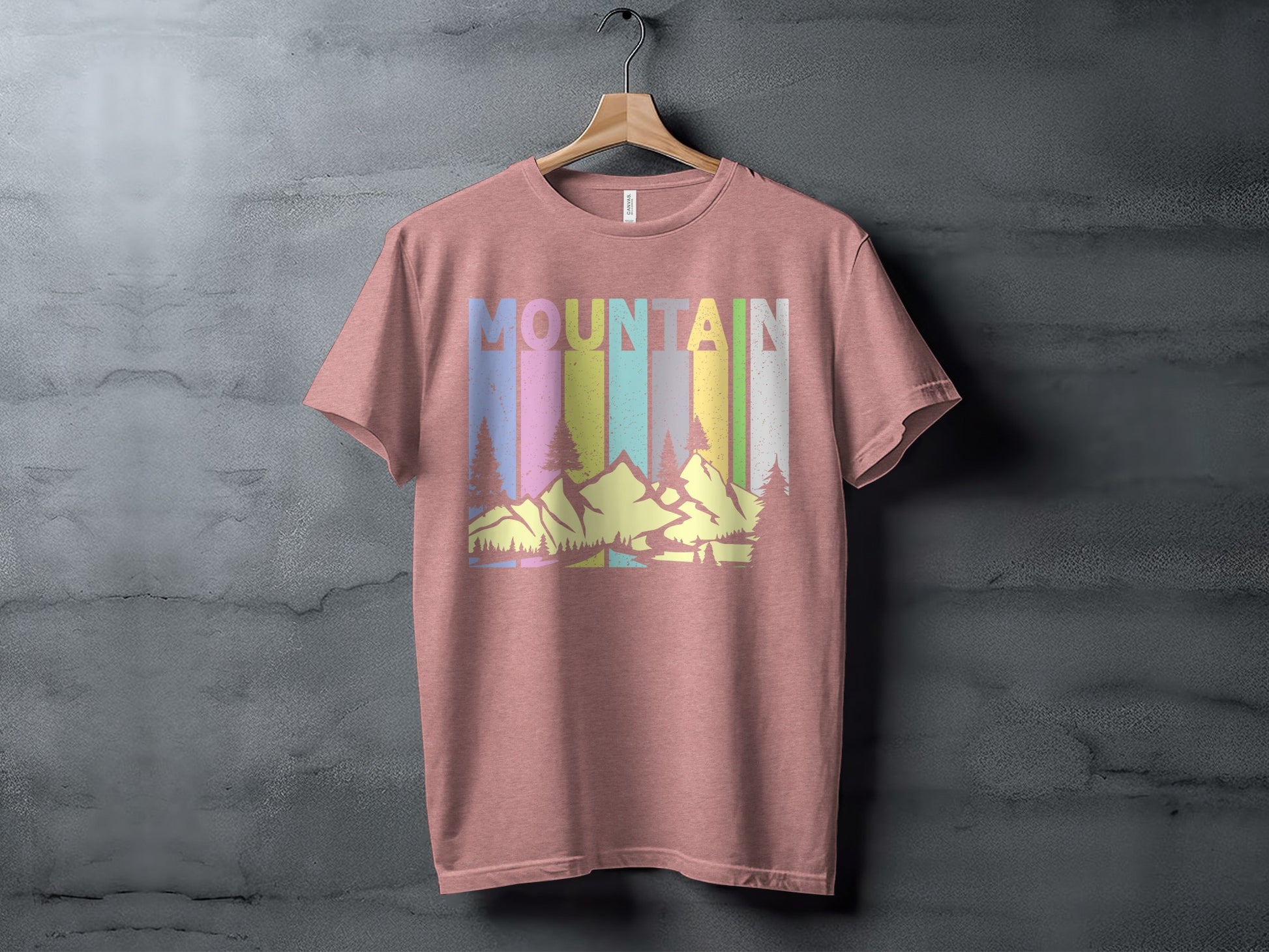 Mountain Graphic Tee Retro Design Mountain Lover Shirt