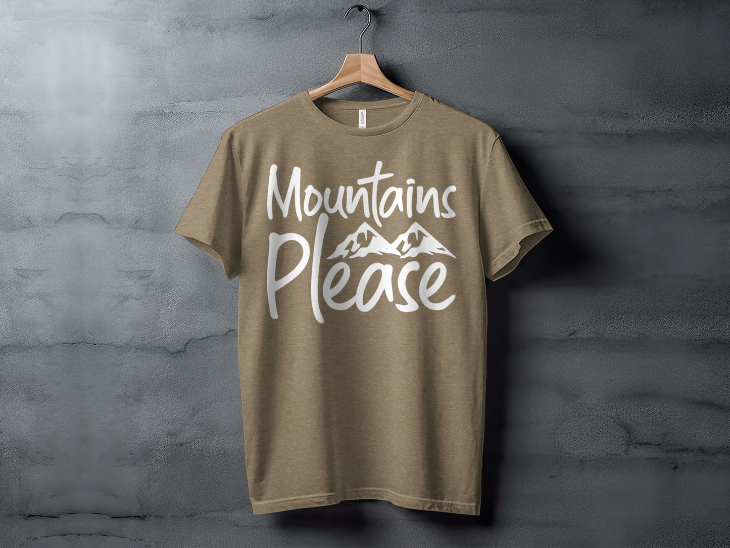 Mountains Please Design Stylish Nature Lover T-Shirt T-Shirt - Outdoor & Adventure Collection - Mile Marker 16 Gear by Cloud 16 Clothing Co.