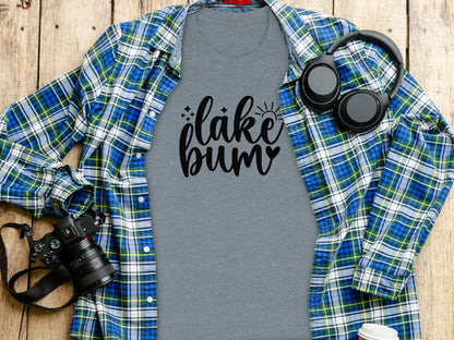 Lake Bum Sunshine Graphic Design Simple T-Shirt T-Shirt - Outdoor & Adventure Collection - Mile Marker 16 Gear by Cloud 16 Clothing Co.