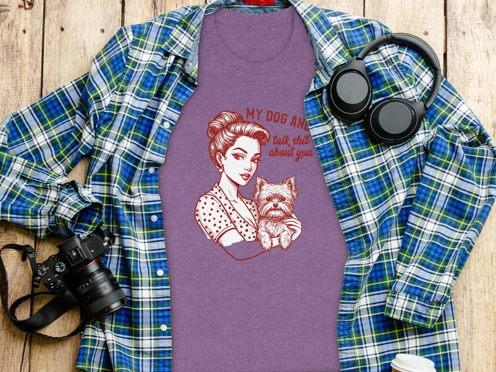 Vintage Dog Lover Graphic Tee My Dog and I T-shirt