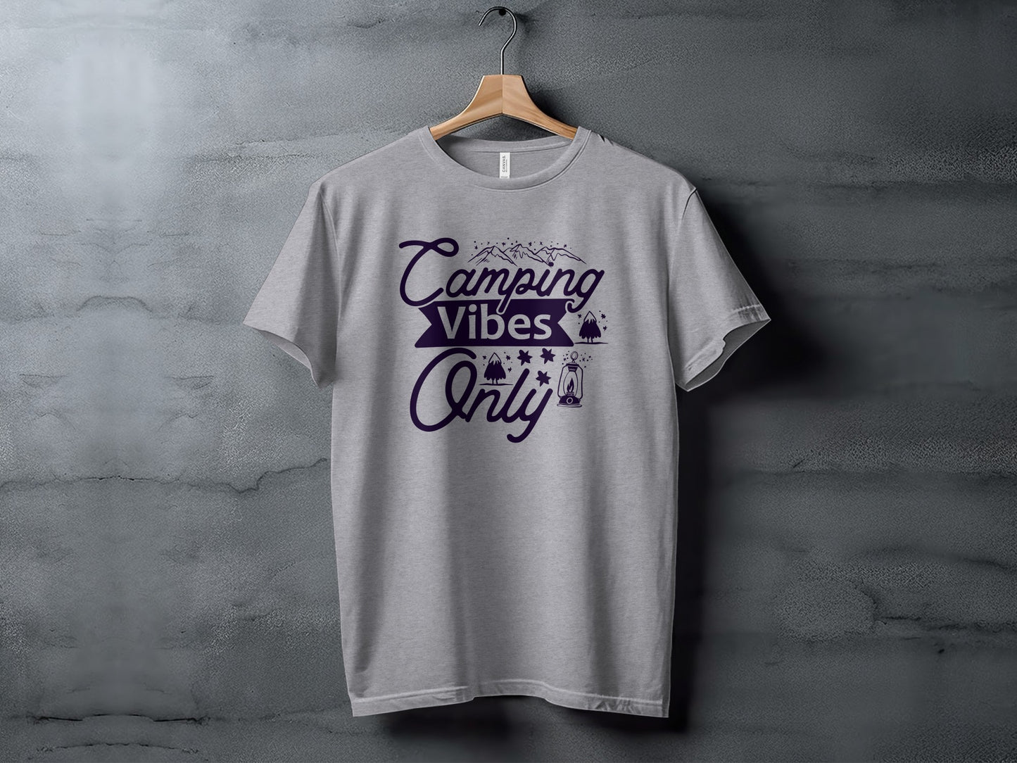 Camping Vibes Only Graphic Adventure Outdoor T-Shirt T-Shirt - Outdoor & Adventure Collection - Mile Marker 16 Gear by Cloud 16 Clothing Co.