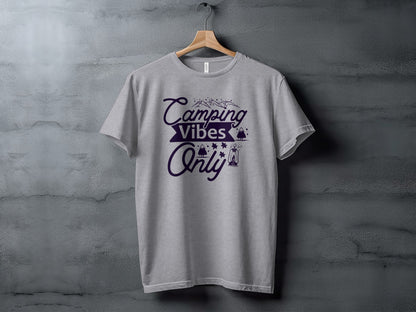 Camping Vibes Only Graphic Adventure Outdoor T-Shirt T-Shirt - Outdoor & Adventure Collection - Mile Marker 16 Gear by Cloud 16 Clothing Co.