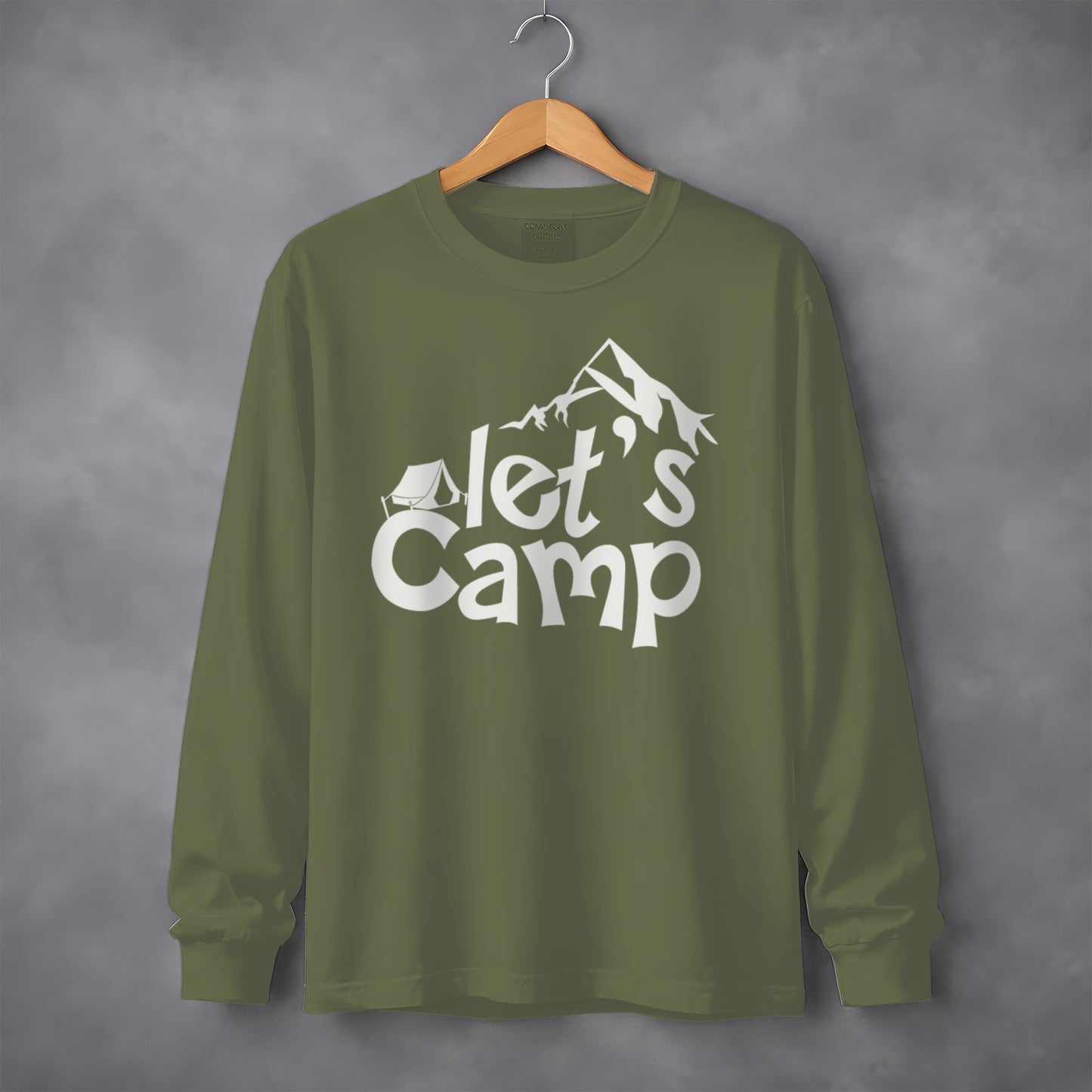 Let's Camp Adventure Graphic Long Sleeve Shirt