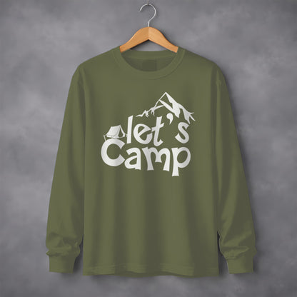 Let's Camp Adventure Graphic Long Sleeve Shirt