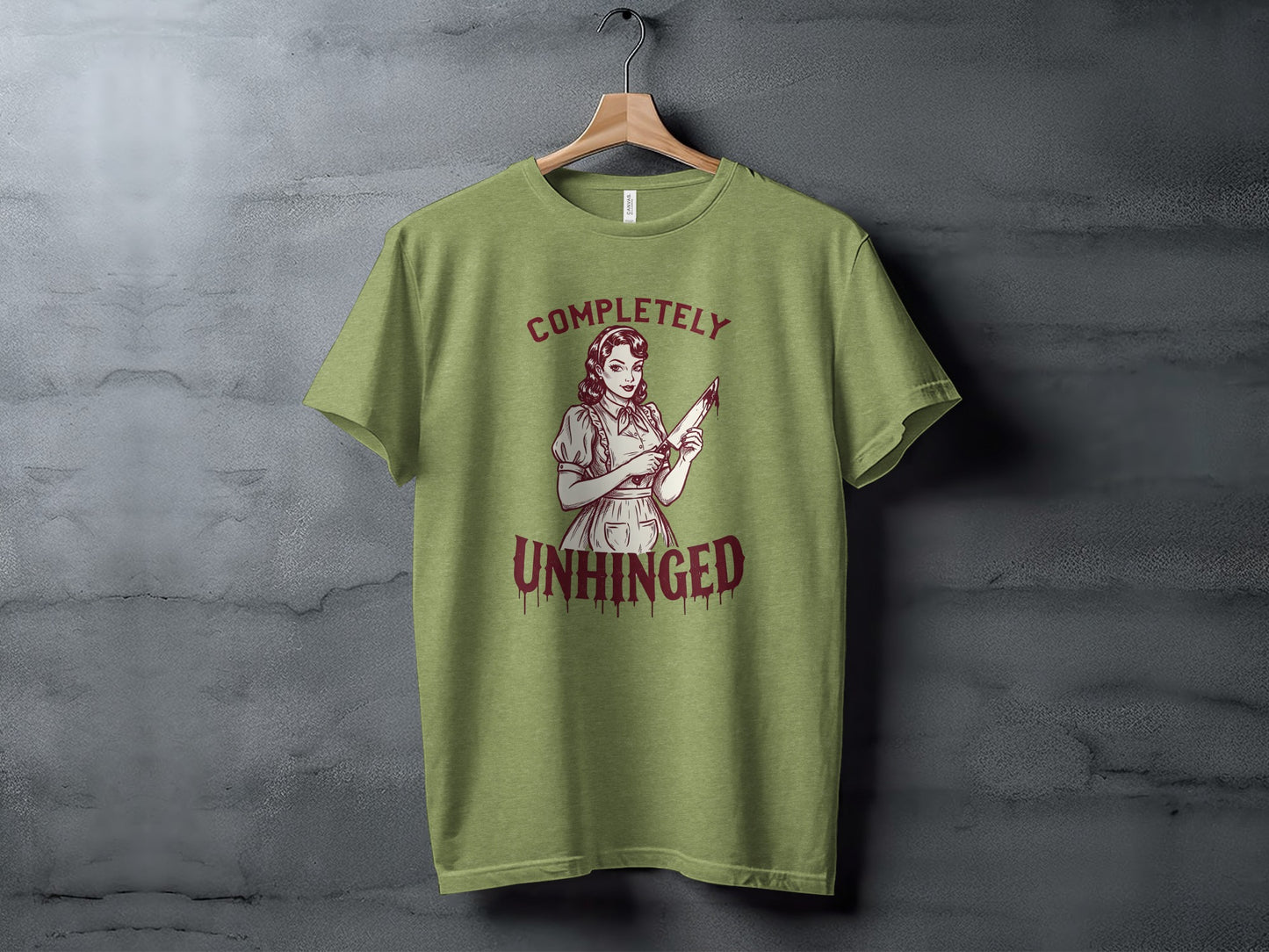 Completely Unhinged Green Graphic T-Shirt Product