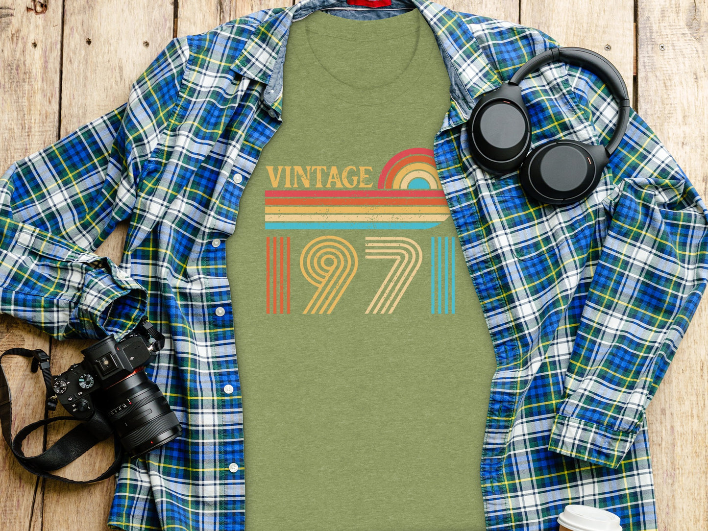 Vintage 1971 Graphic Tee Original Retro Design Shirt