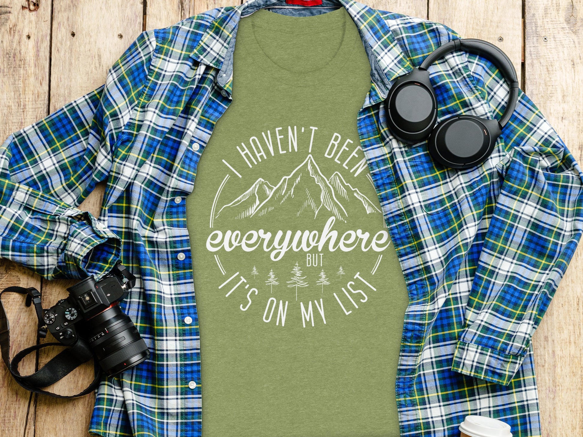 Haven't Been Everywhere But It's On My List T-Shirt T-Shirt - Outdoor & Adventure Collection - Mile Marker 16 Gear by Cloud 16 Clothing Co.