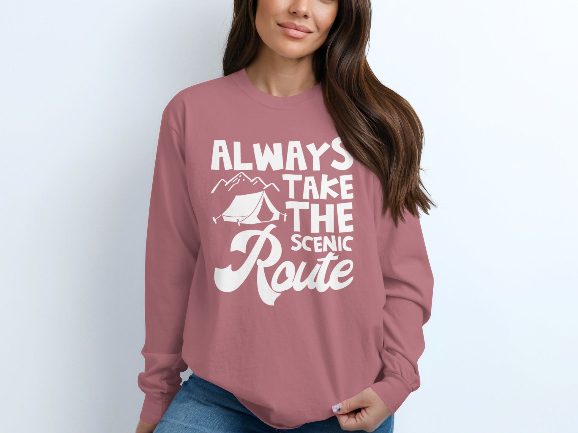 Always Take the Scenic Route Graphic Shirt