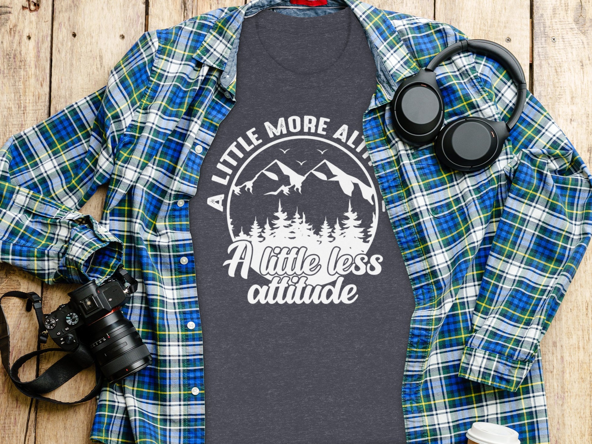 A Little More Altitude A Little Less Attitude T-Shirt T-Shirt - Outdoor & Adventure Collection - Mile Marker 16 Gear by Cloud 16 Clothing Co.
