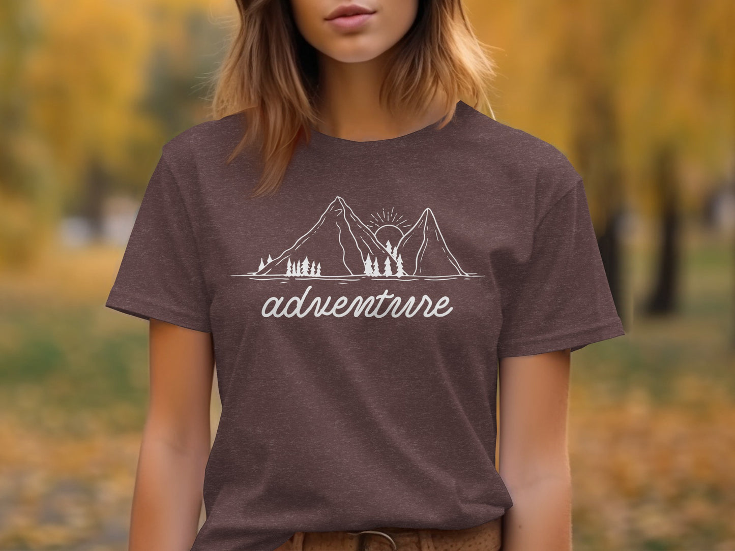Adventure Awaits Mountains Graphic Tee Nature Lovers T-Shirt T-Shirt - Outdoor & Adventure Collection - Mile Marker 16 Gear by Cloud 16 Clothing Co.