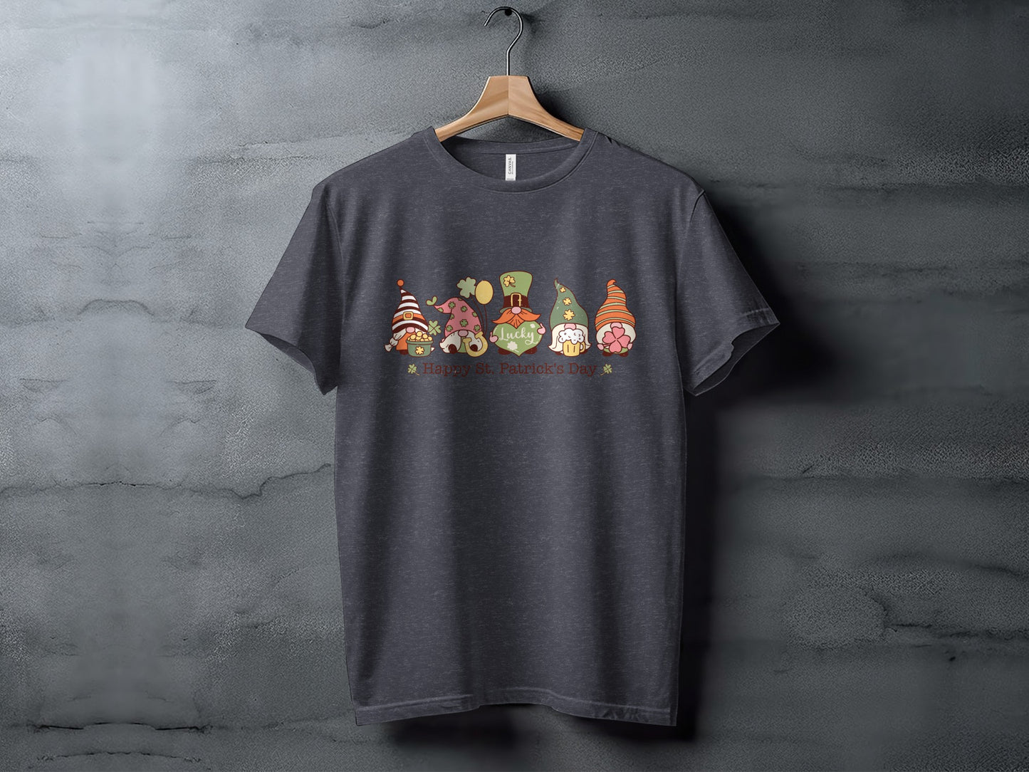 Happy St. Patrick's Day Gnome Themed T-Shirt