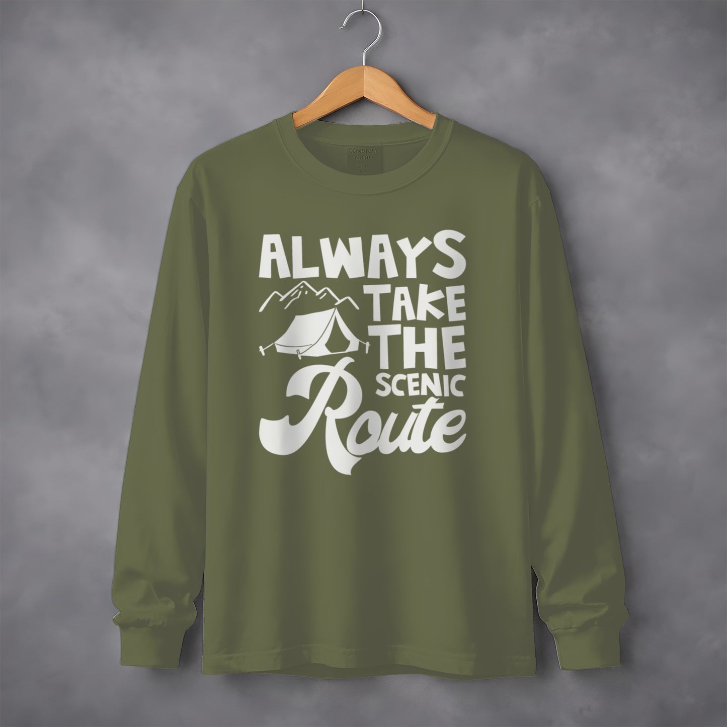 Always Take The Scenic Route Graphic Tee