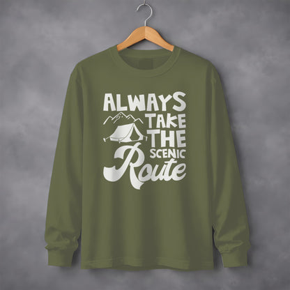 Always Take The Scenic Route Graphic Tee