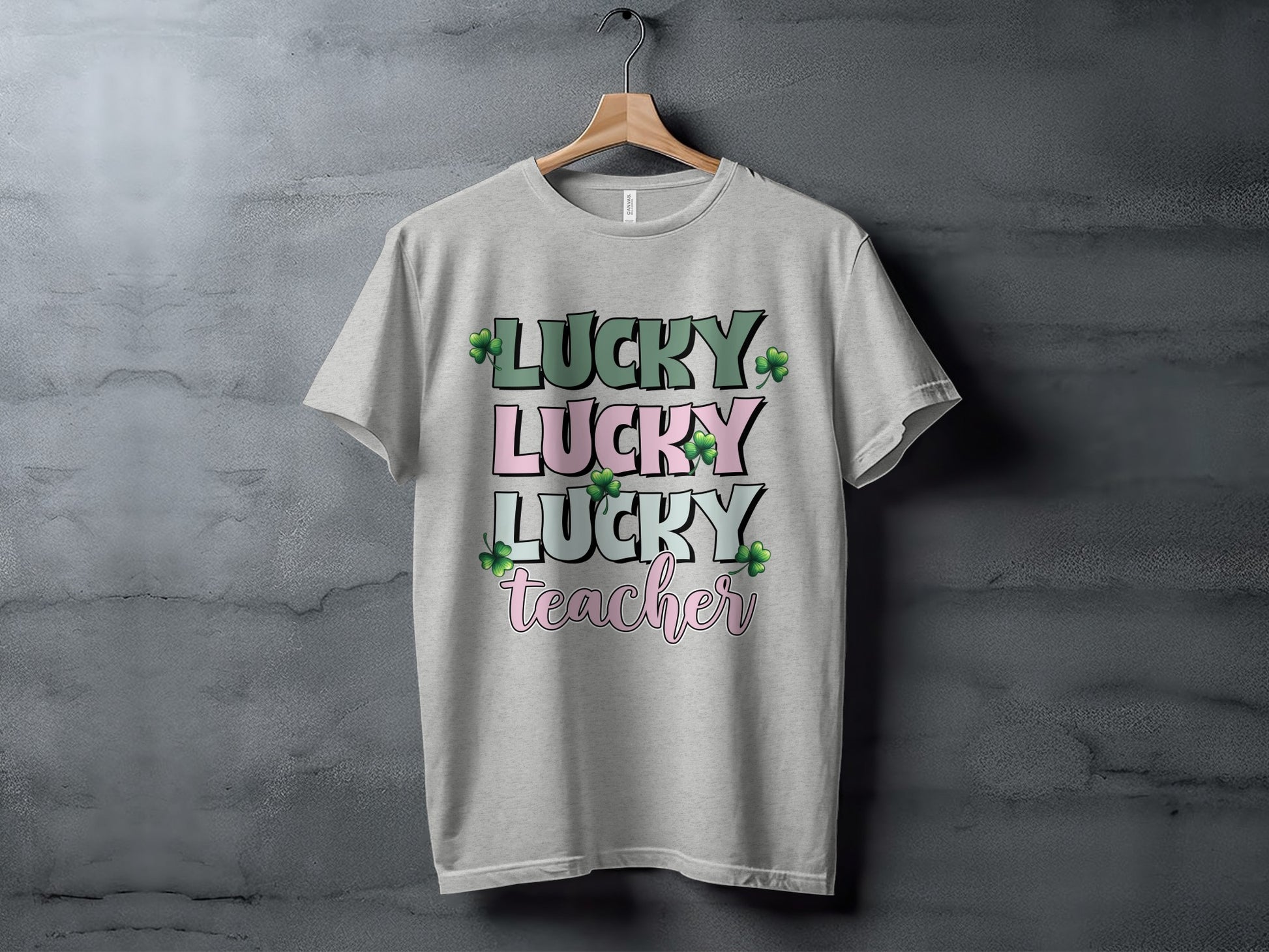 Lucky Lucky Lucky Teacher T-Shirt for Educators