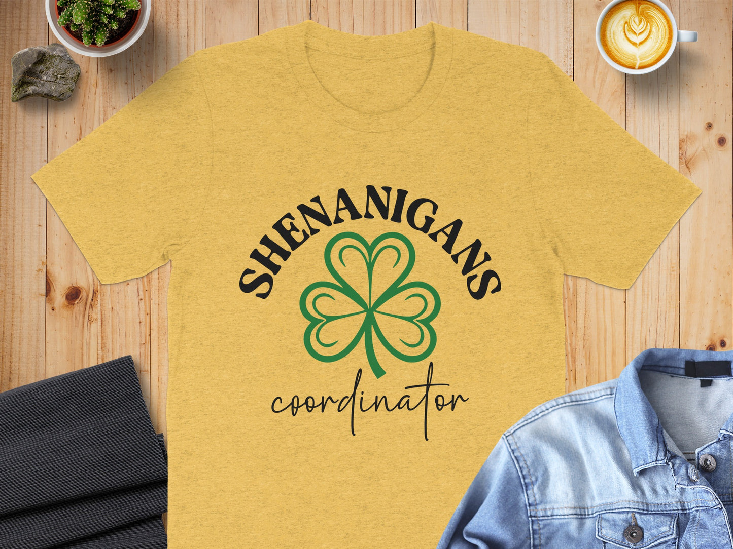 Shenanigans Coordinator Clover Graphic T-Shirt