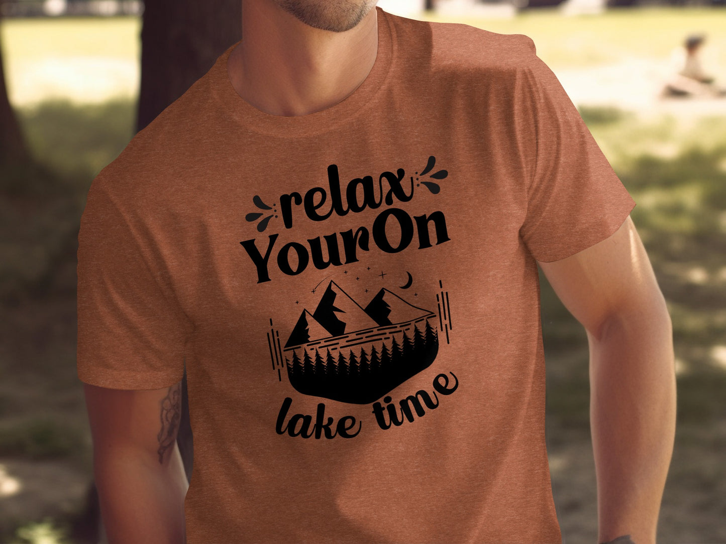 Relax Your On Lake Time Camping Outdoors Nature T-Shirt T-Shirt - Outdoor & Adventure Collection - Mile Marker 16 Gear by Cloud 16 Clothing Co.
