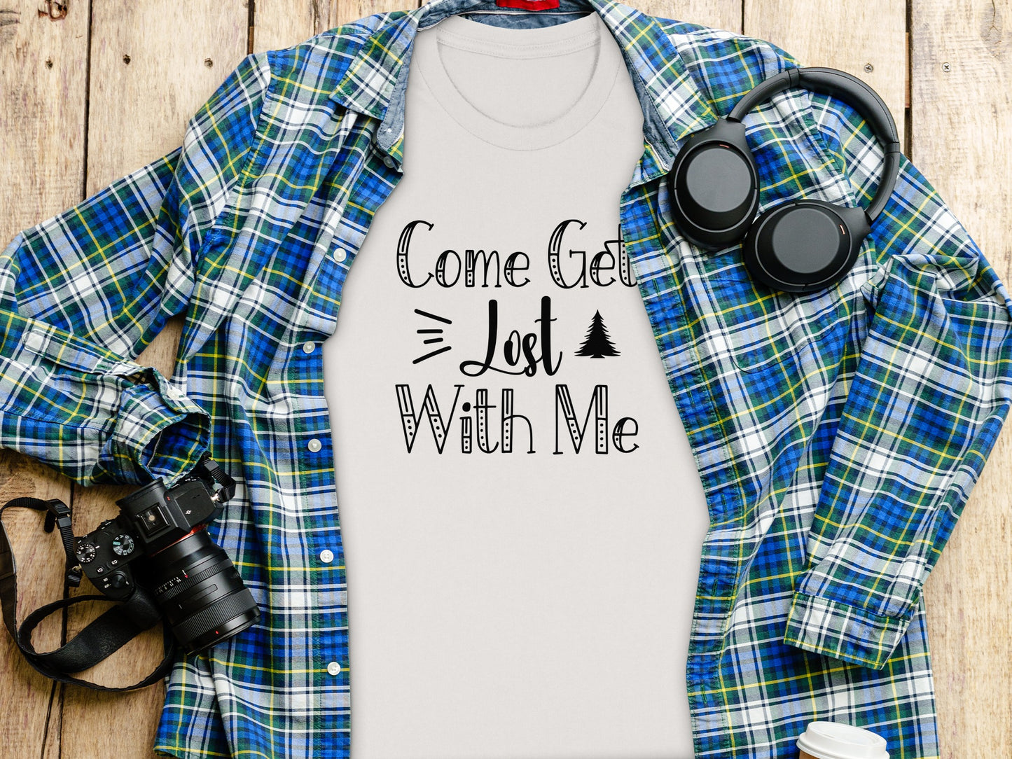 Come Get Lost With Me Adventure Graphic Design T-Shirt T-Shirt - Outdoor & Adventure Collection - Mile Marker 16 Gear by Cloud 16 Clothing Co.