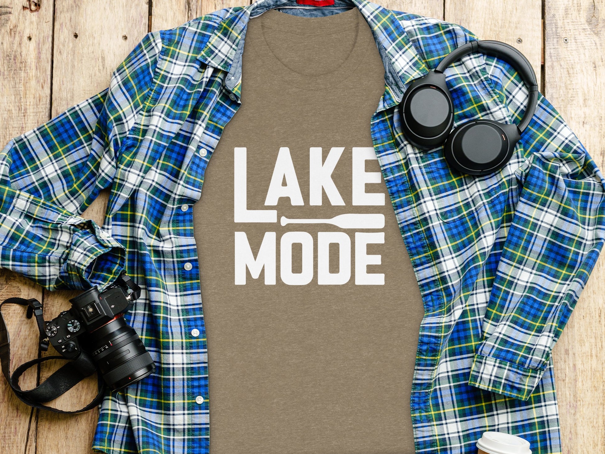 Embrace the Lake Life with Our Cool Lake Mode T-Shirt T-Shirt - Outdoor & Adventure Collection - Mile Marker 16 Gear by Cloud 16 Clothing Co.