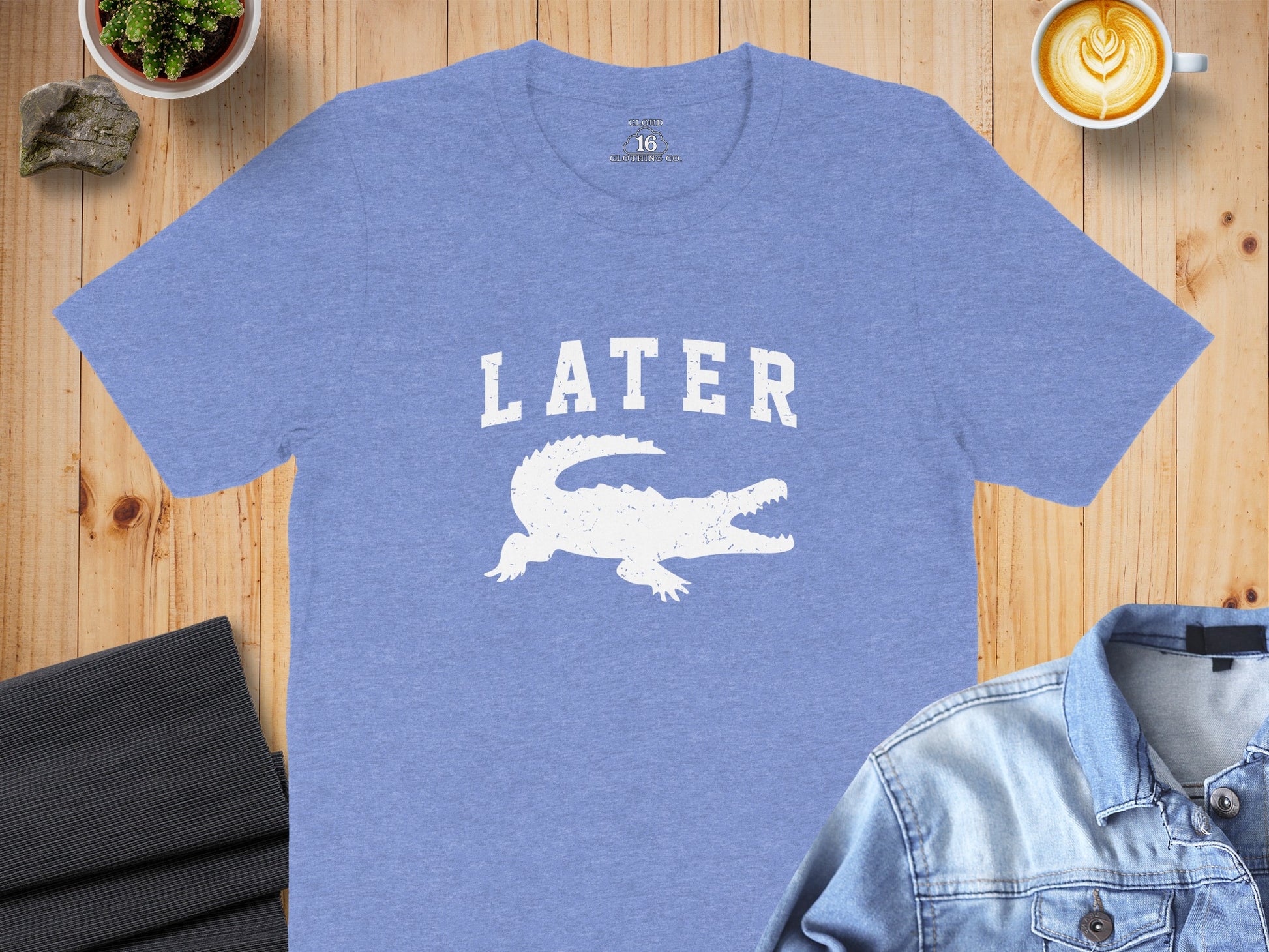 Later Alligator Graphic Tee Shirt