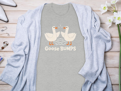 Goose Bumps Graphic Design Casual Wear Shirt