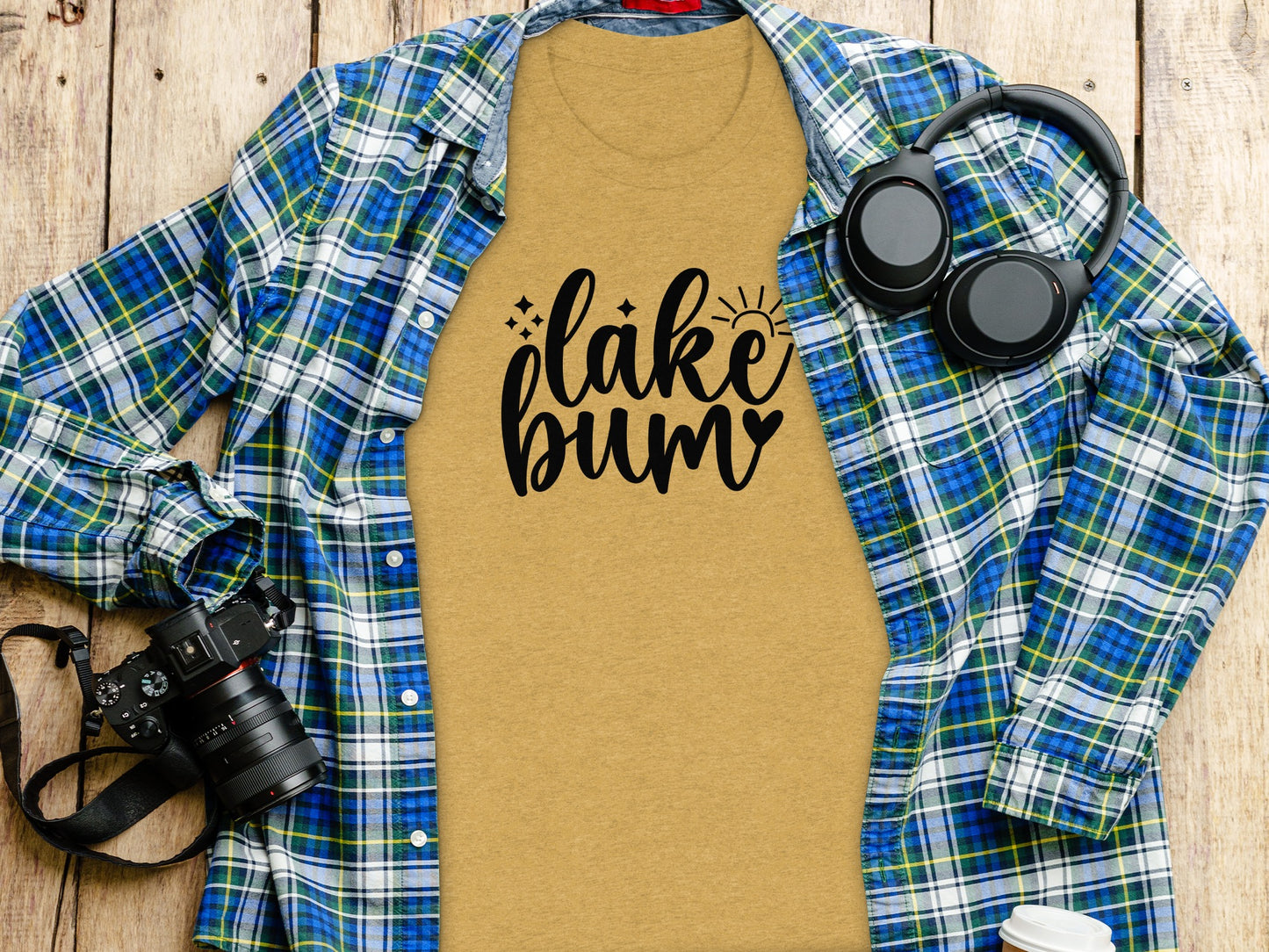 Lake Bum Sunshine Graphic Design Simple T-Shirt T-Shirt - Outdoor & Adventure Collection - Mile Marker 16 Gear by Cloud 16 Clothing Co.