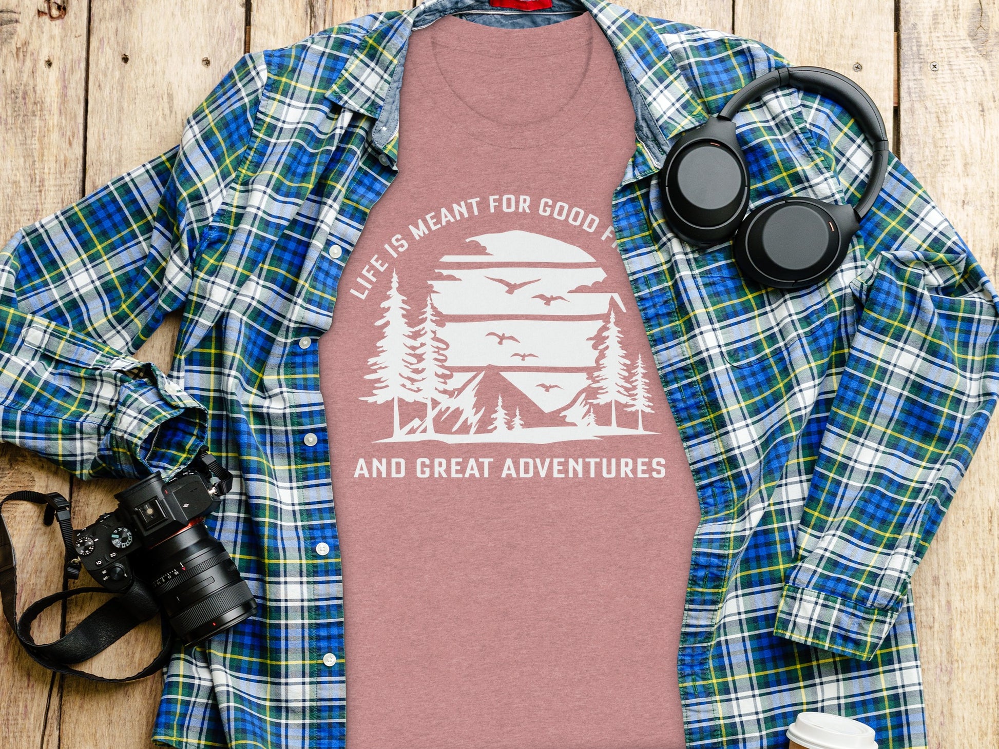 Life Meant For Good Friends Great Adventures Graphic T-Shirt T-Shirt - Outdoor & Adventure Collection - Mile Marker 16 Gear by Cloud 16 Clothing Co.