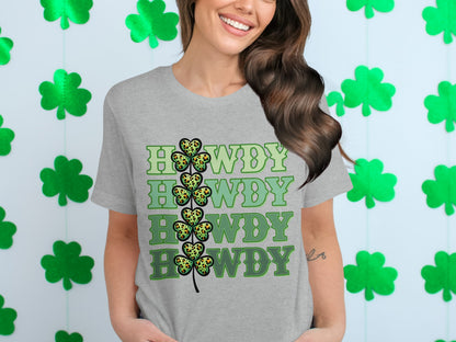 St. Patrick's Day Howdy Shamrock T-Shirt