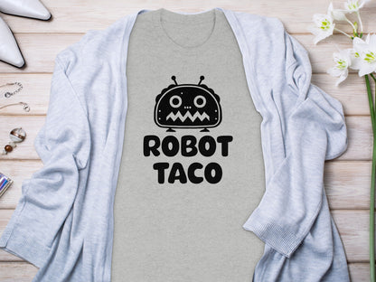 Robot Taco Graphic Top Perfect for Casual Outings