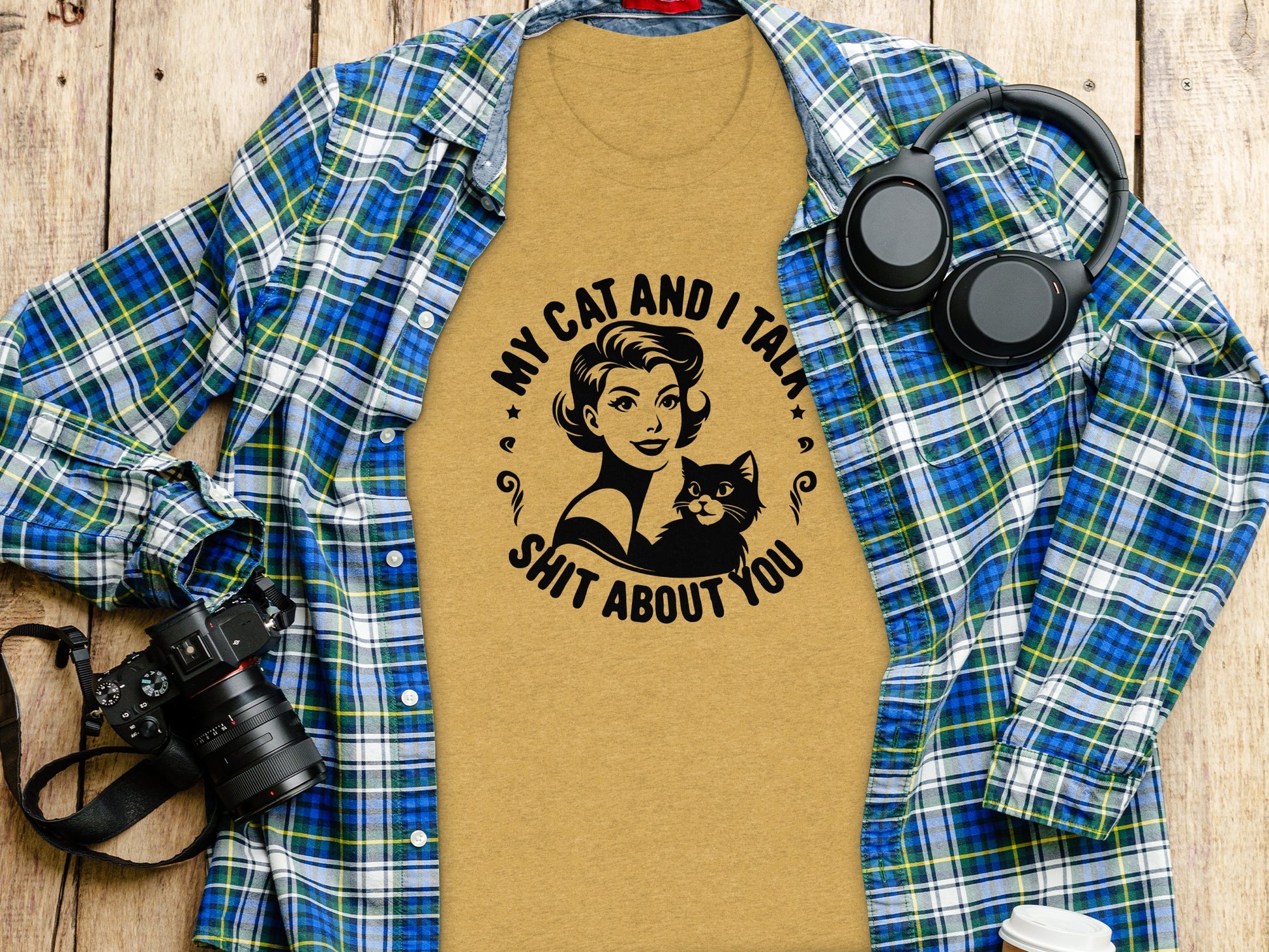 My Cat and I Talk Shit About You Graphic Tee