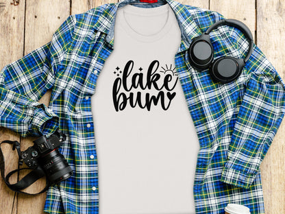 Lake Bum Sunshine Graphic Design Simple T-Shirt T-Shirt - Outdoor & Adventure Collection - Mile Marker 16 Gear by Cloud 16 Clothing Co.