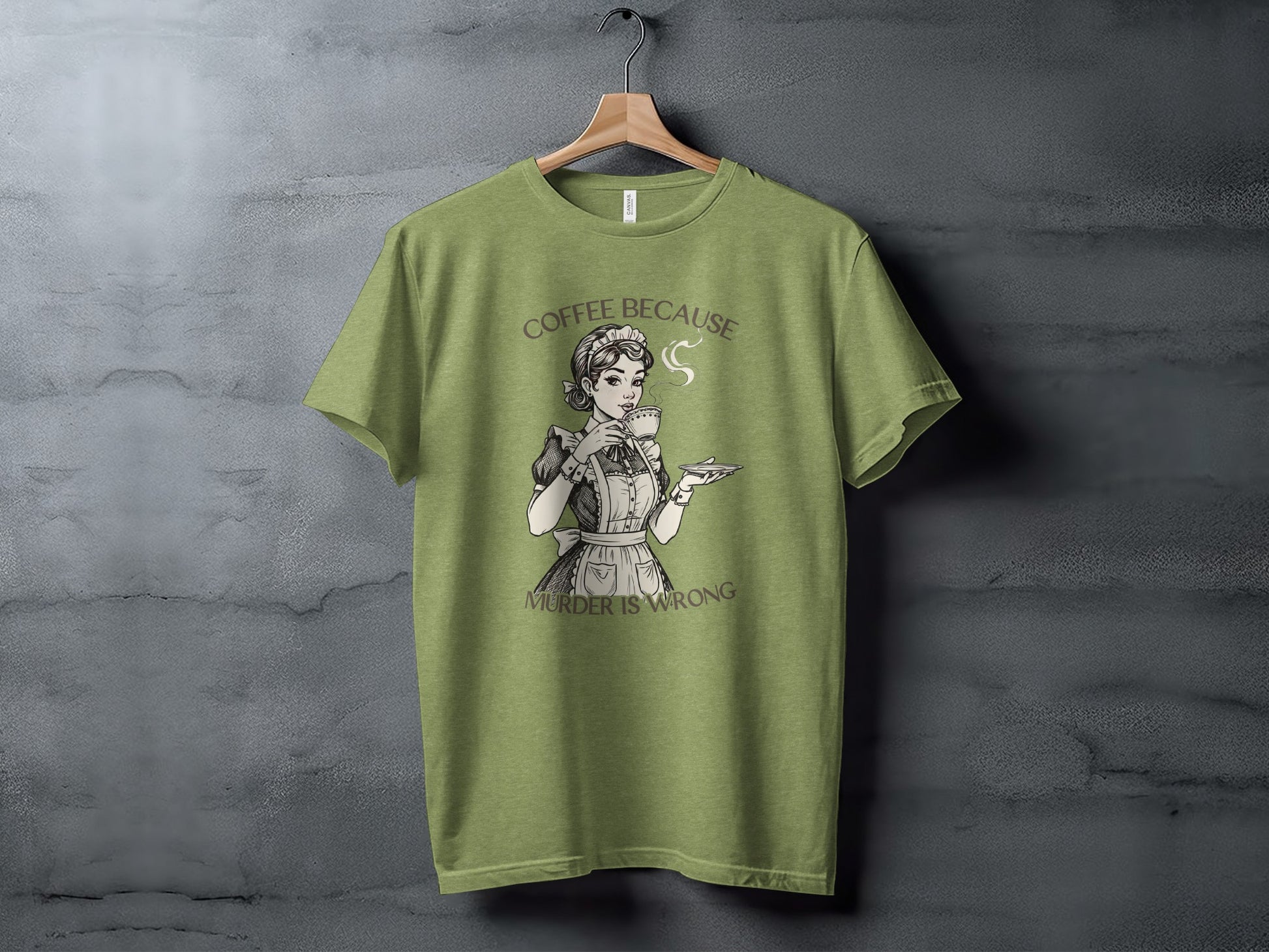 Coffee Because Murder Is Wrong Graphic T-shirt