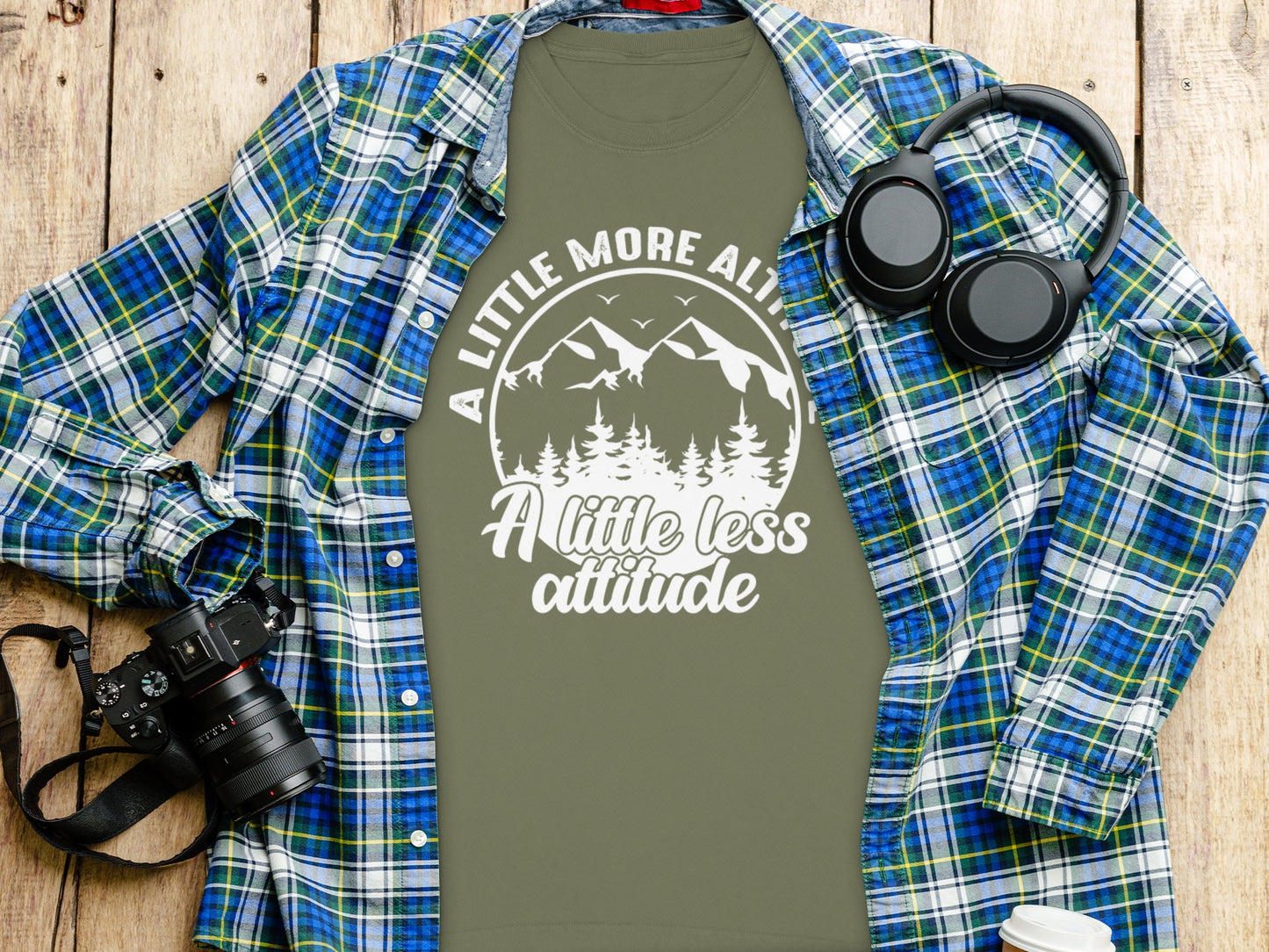 A Little More Altitude A Little Less Attitude Long Sleeve T-Shirt Long Sleeve Tee - Outdoor & Adventure Collection - Mile Marker 16 Gear by Cloud 16 Clothing Co.