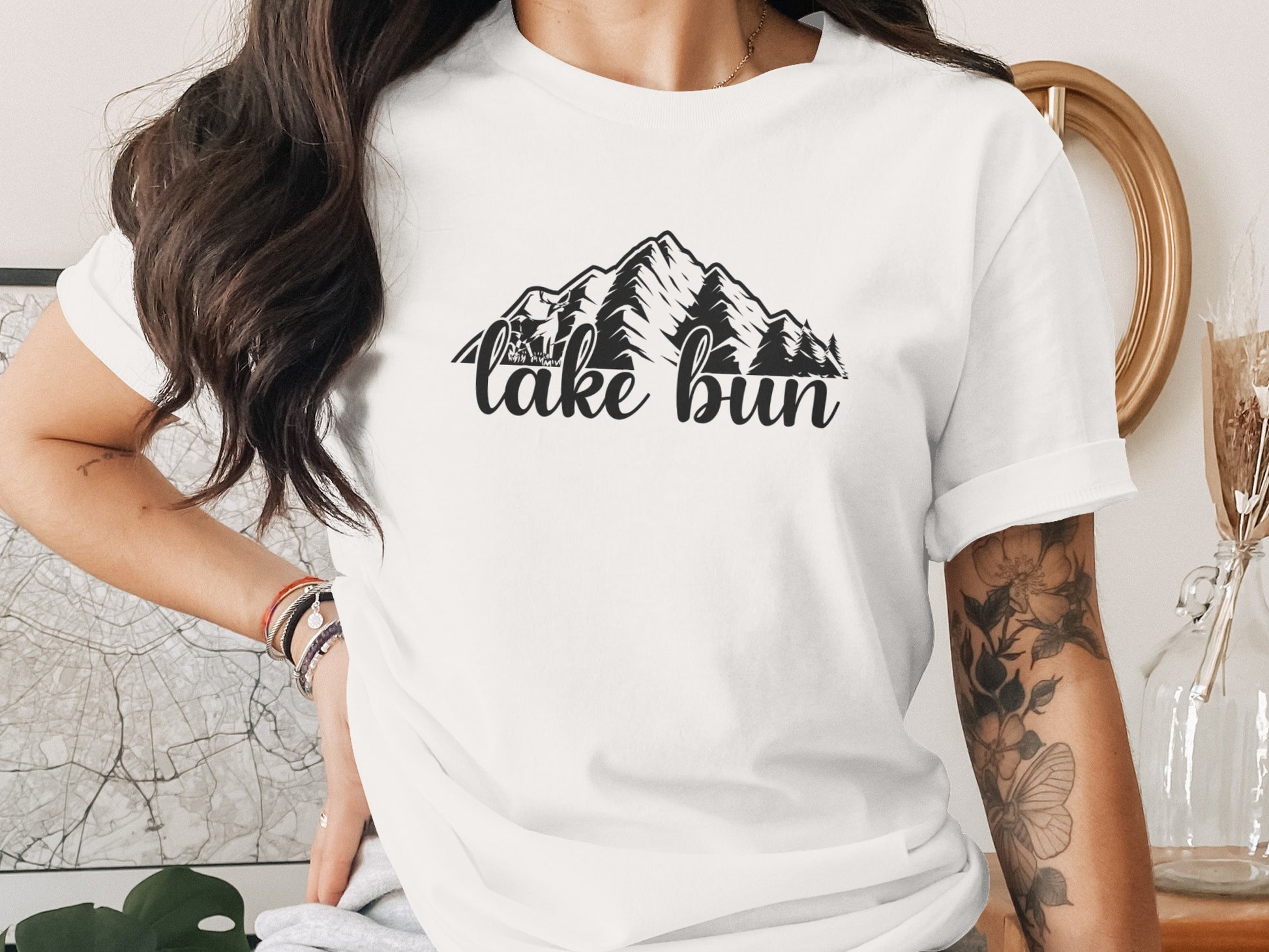 Lake Bun Mountains Nature Lover Graphic Design T-Shirt T-Shirt - Outdoor & Adventure Collection - Mile Marker 16 Gear by Cloud 16 Clothing Co.