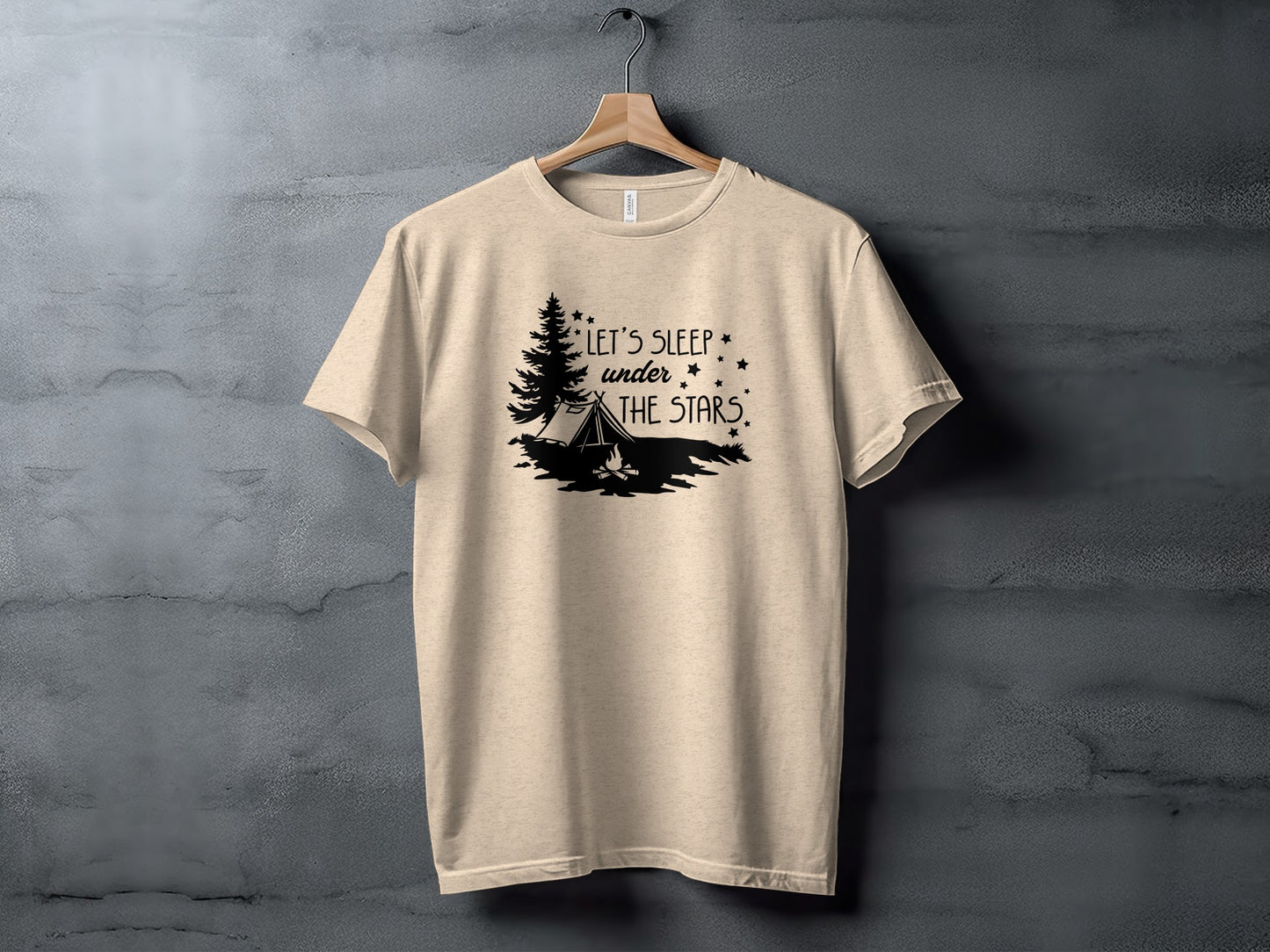 Let's Sleep Under The Stars Adventure Camping T-Shirt T-Shirt - Outdoor & Adventure Collection - Mile Marker 16 Gear by Cloud 16 Clothing Co.