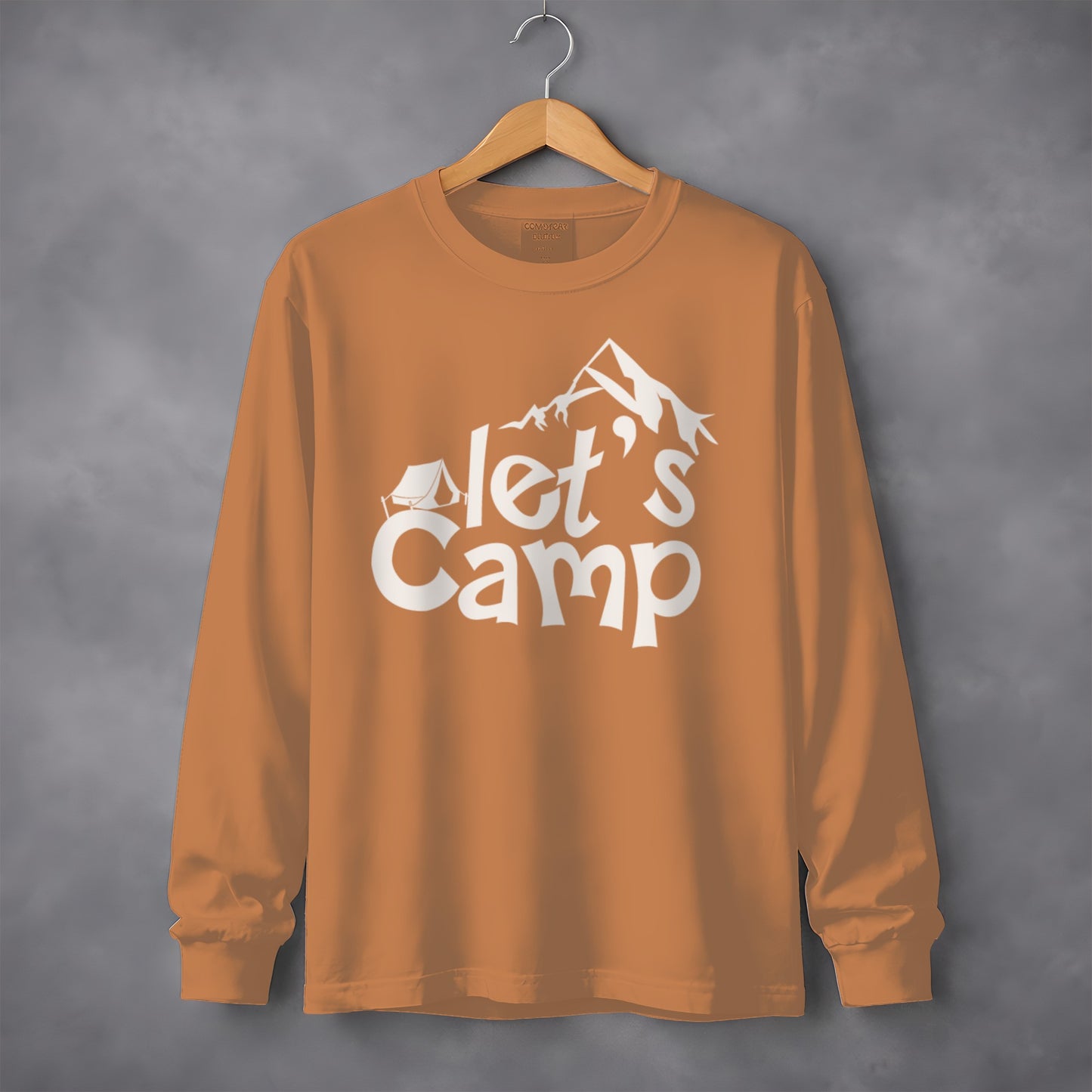 Adventure-Inspired Let's Camp Long Sleeve Shirt