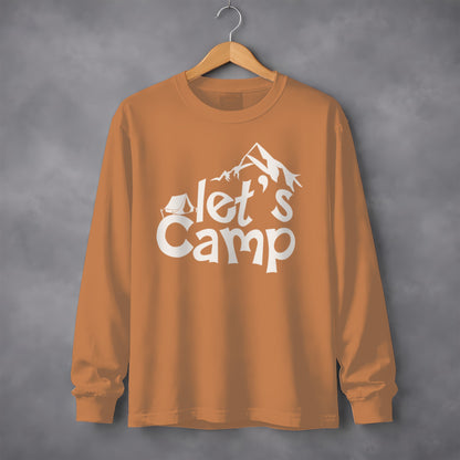 Adventure-Inspired Let's Camp Long Sleeve Shirt