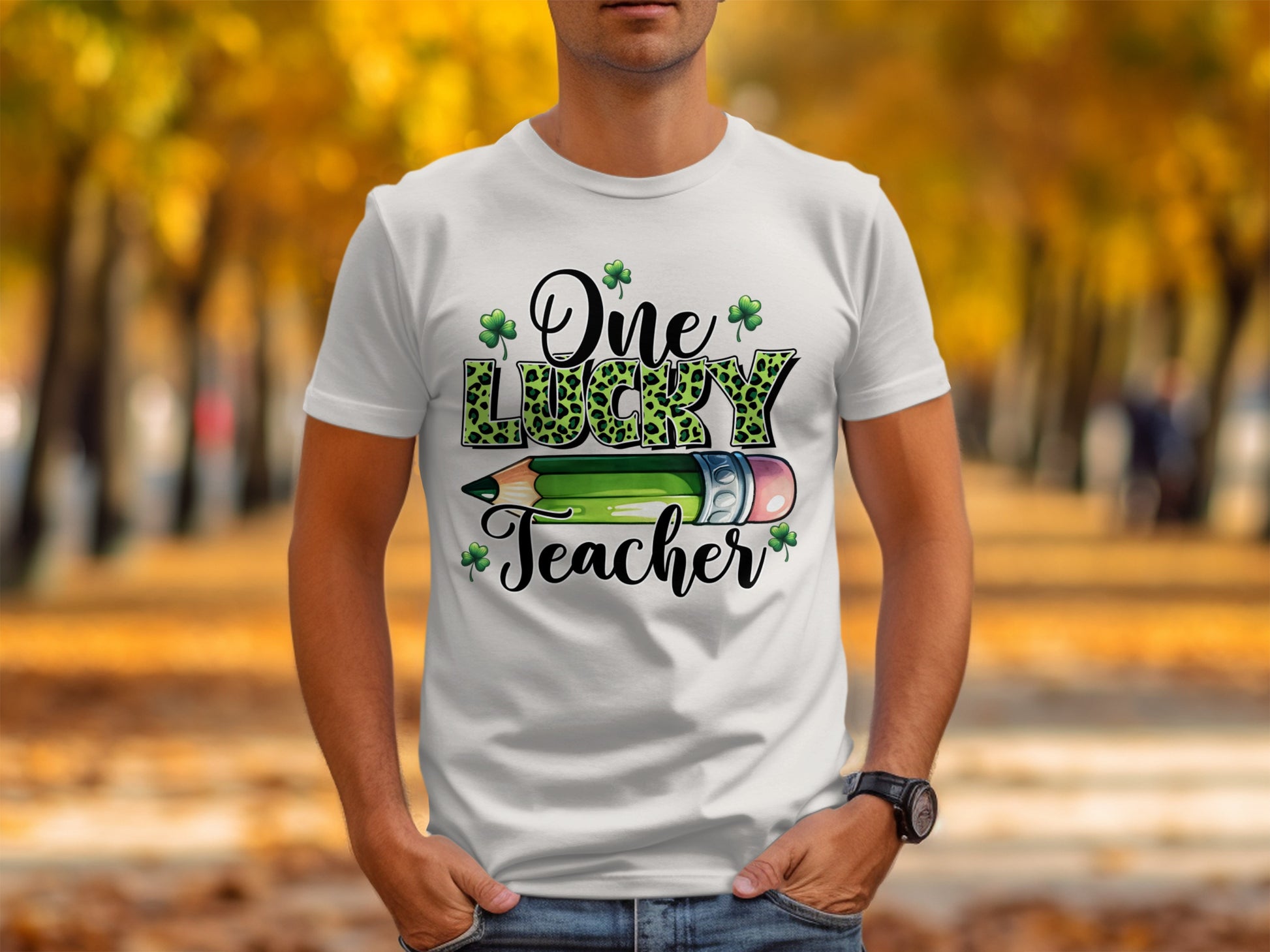 One Lucky Teacher T-shirt Celebrate in Style