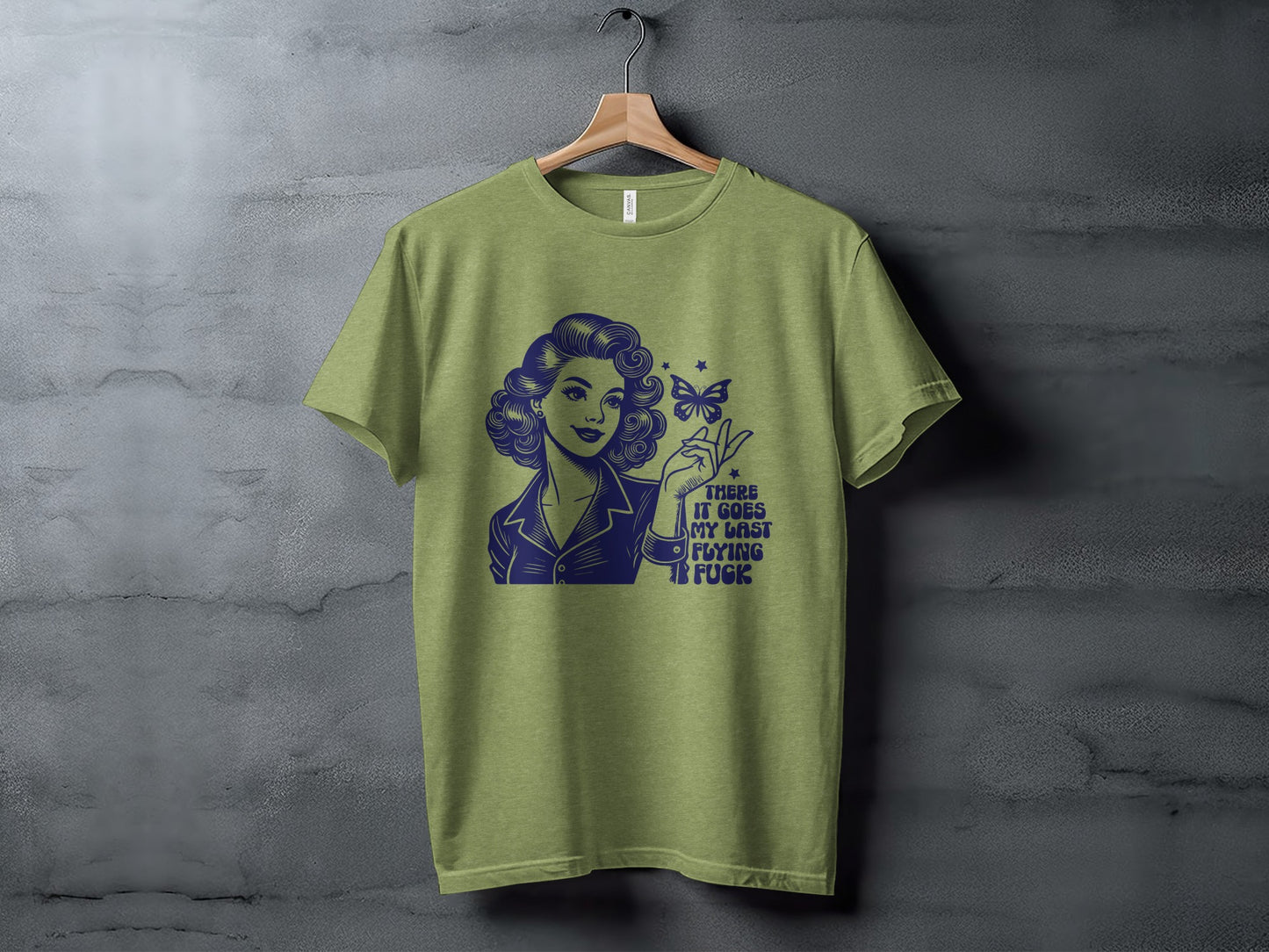 Retro Illustration with Funny Saying T-Shirt