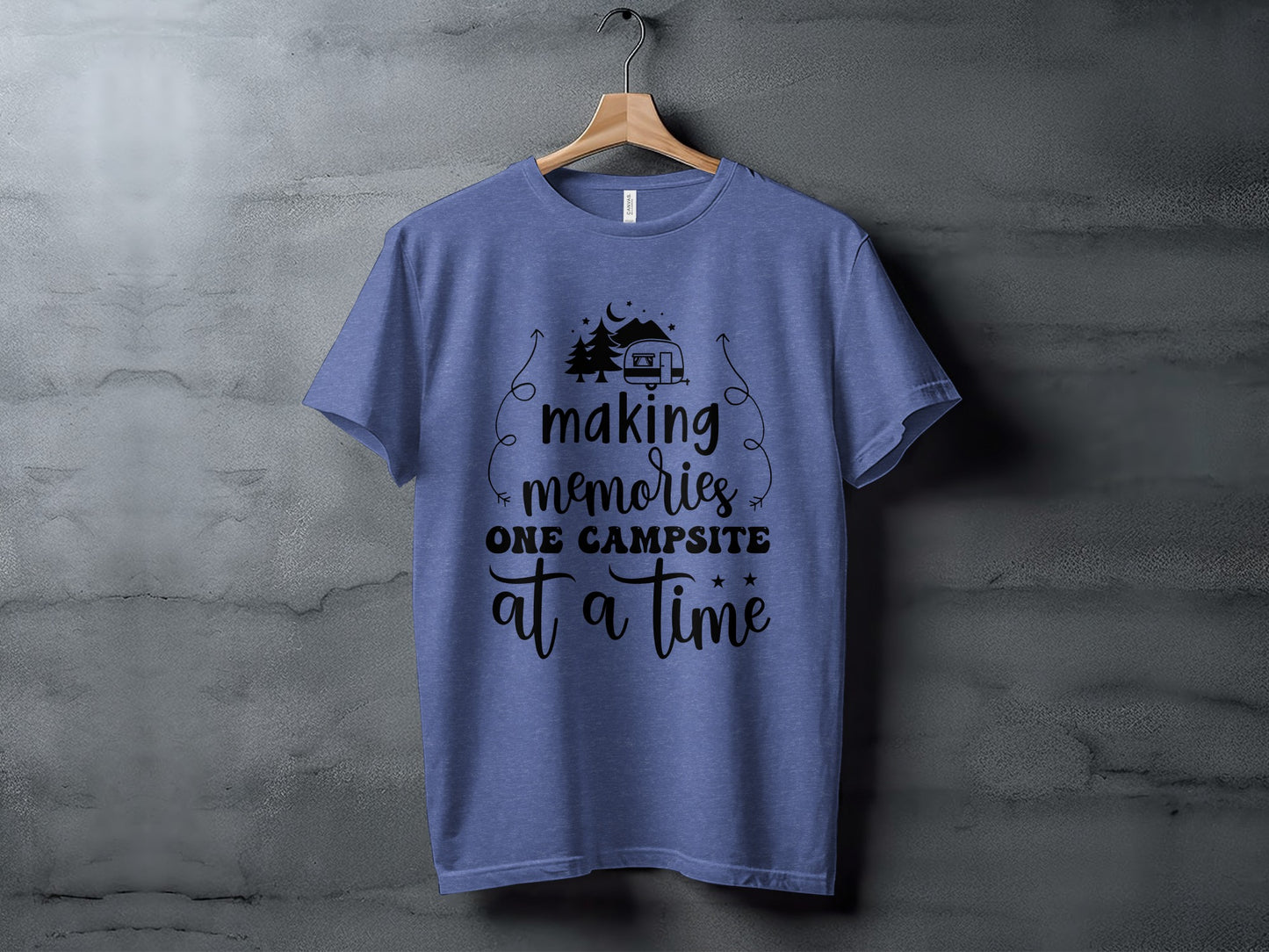 Making Memories One Campsite At A Time Camping T-Shirt T-Shirt - Outdoor & Adventure Collection - Mile Marker 16 Gear by Cloud 16 Clothing Co.