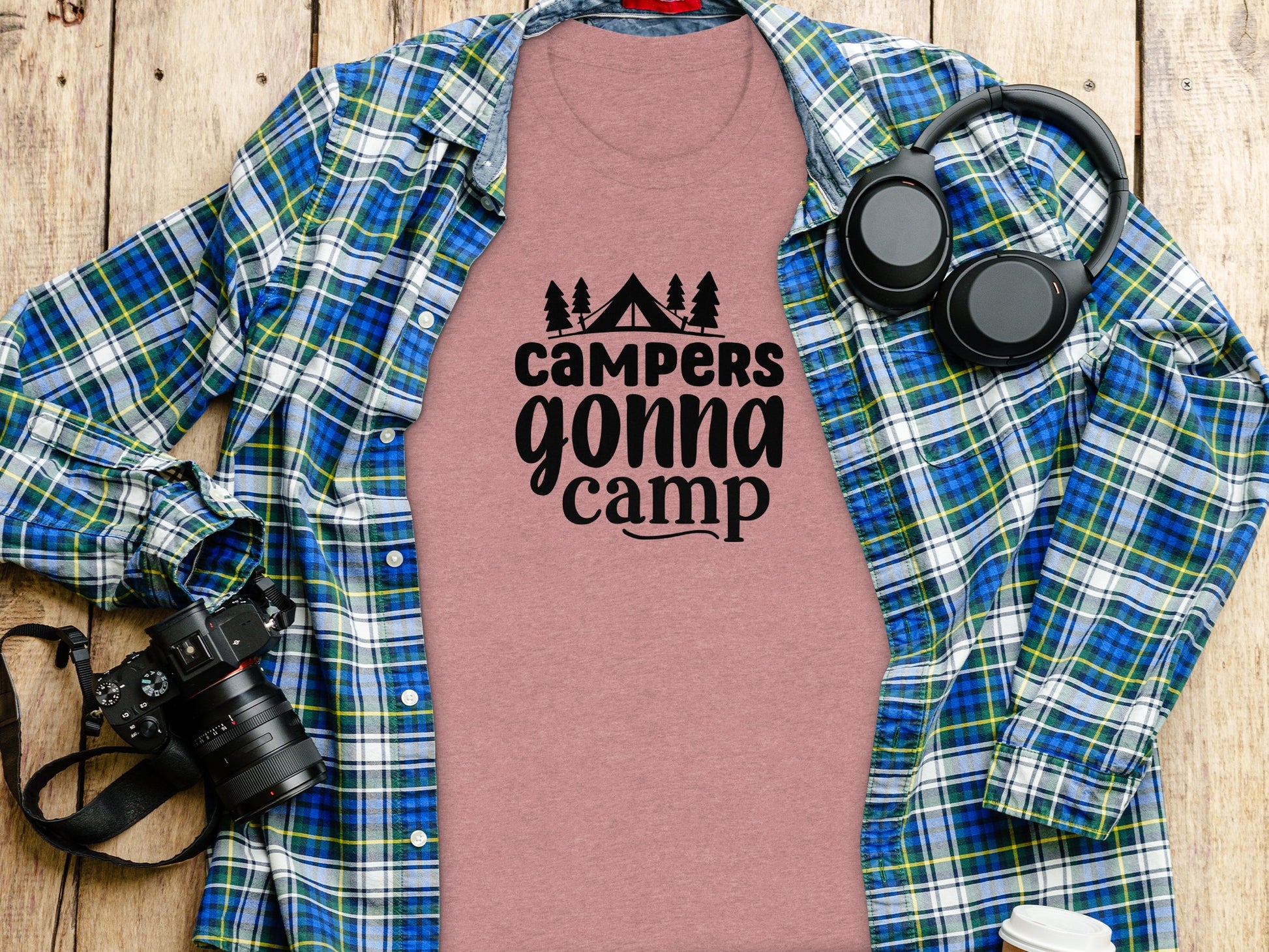 Campers Gonna Camp Camping Outdoor Adventure T-Shirt T-Shirt - Outdoor & Adventure Collection - Mile Marker 16 Gear by Cloud 16 Clothing Co.