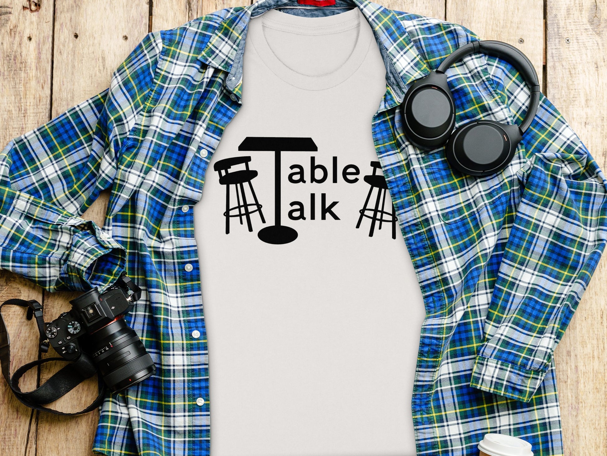 Table Talk Graphic T-Shirt for Casual Wear