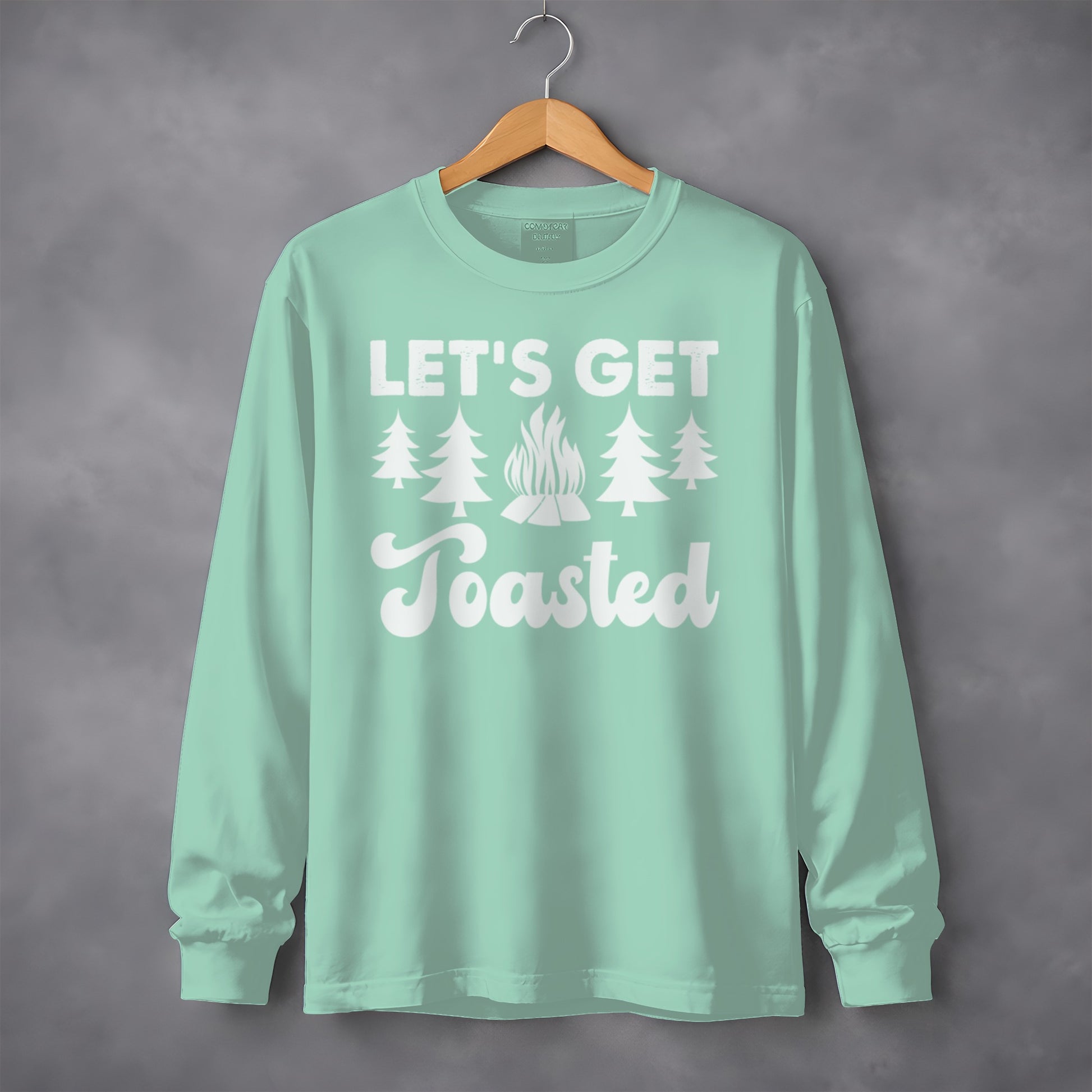 Let's Get Toasted Campfire Trees Long-Sleeve Shirt