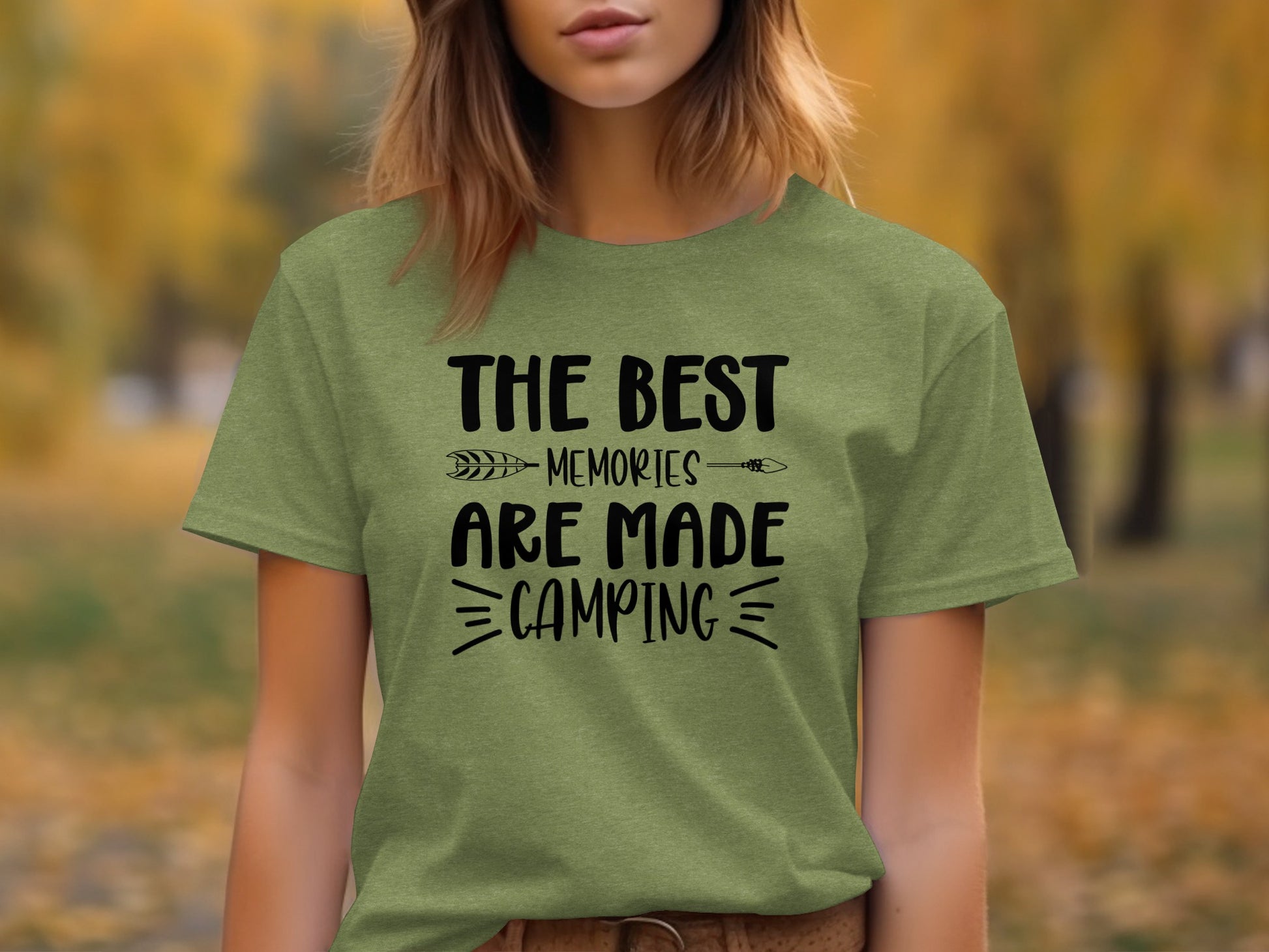 The Best Memories Are Made Camping Graphic T-Shirt T-Shirt - Outdoor & Adventure Collection - Mile Marker 16 Gear by Cloud 16 Clothing Co.
