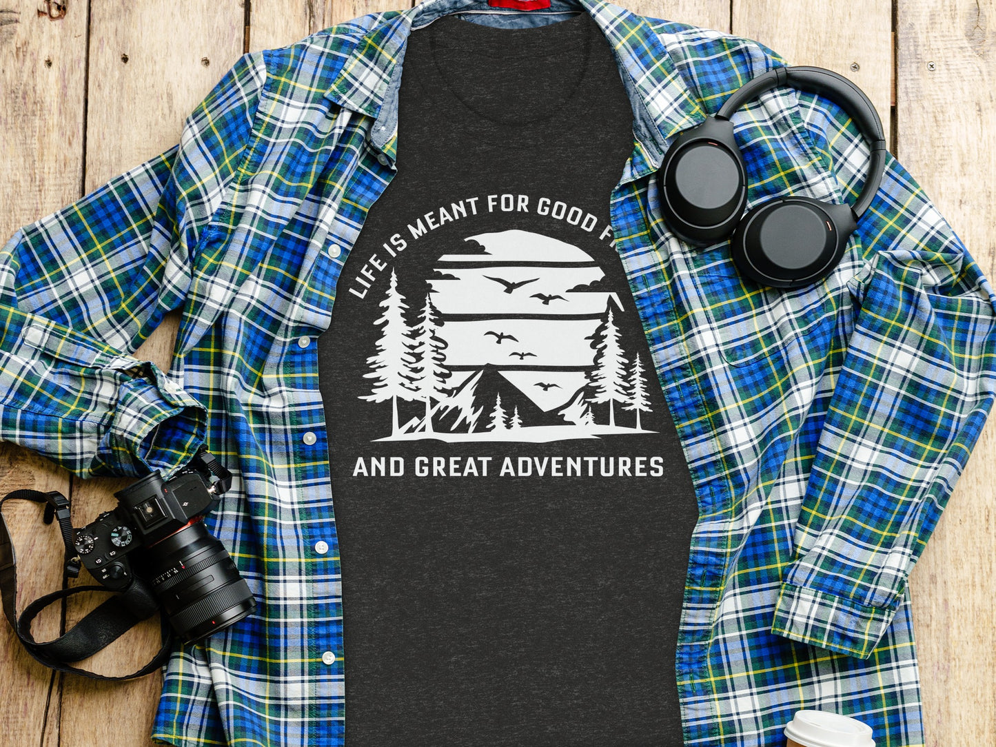 Life Meant For Good Friends Great Adventures Graphic T-Shirt T-Shirt - Outdoor & Adventure Collection - Mile Marker 16 Gear by Cloud 16 Clothing Co.