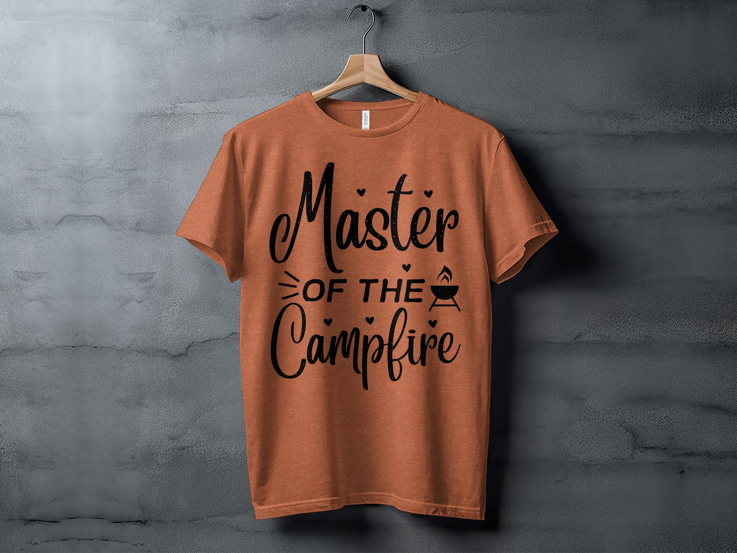 Master of The Campfire Design With Hearts T-Shirt T-Shirt - Outdoor & Adventure Collection - Mile Marker 16 Gear by Cloud 16 Clothing Co.