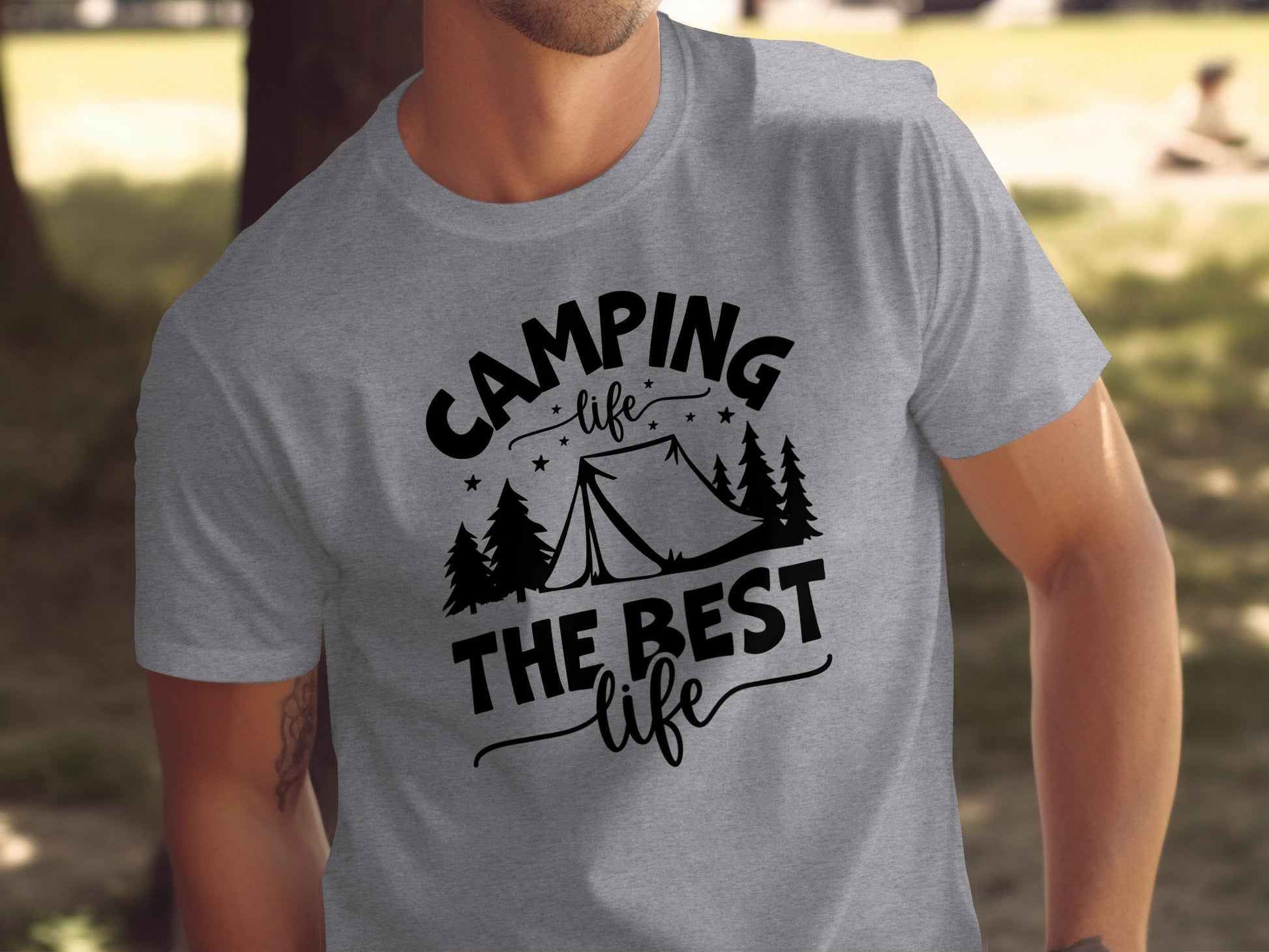 Camping Life The Best Life Outdoor Adventure T-Shirt T-Shirt - Outdoor & Adventure Collection - Mile Marker 16 Gear by Cloud 16 Clothing Co.