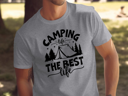 Camping Life The Best Life Outdoor Adventure T-Shirt T-Shirt - Outdoor & Adventure Collection - Mile Marker 16 Gear by Cloud 16 Clothing Co.