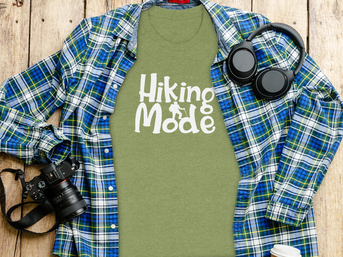 Hiking Mode Funny Outdoor Adventure Hiker Nature T-Shirt T-Shirt - Outdoor & Adventure Collection - Mile Marker 16 Gear by Cloud 16 Clothing Co.