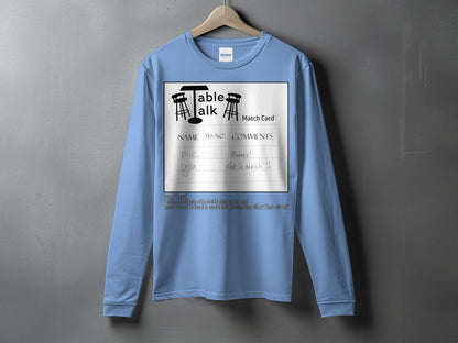 Table Talk Match Card Graphic Long Sleeve Shirt